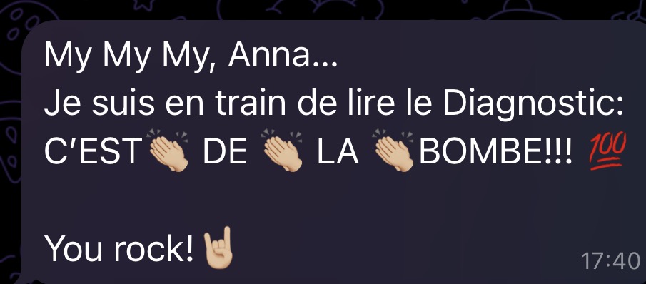 Témoignage cliente