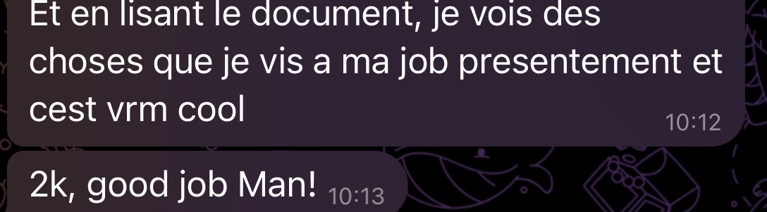 Témoignage cliente