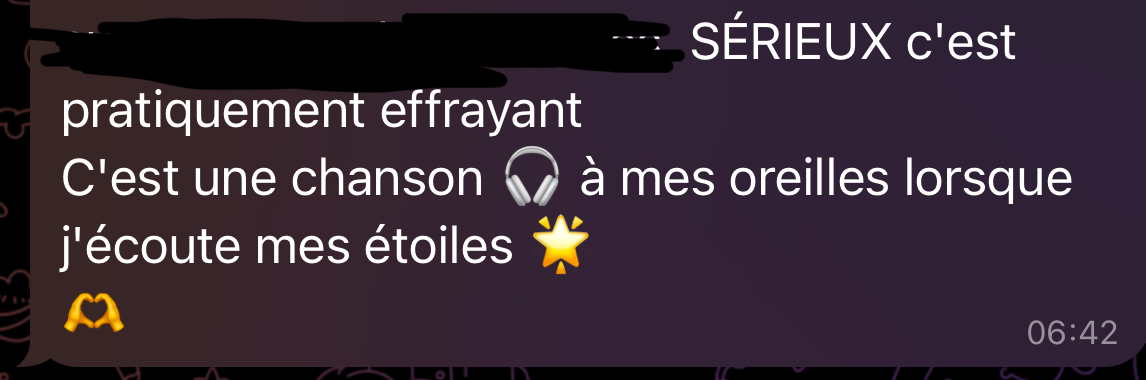 Témoignage cliente