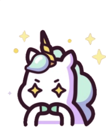 La licorne d'Anna, les yeux remplis d'étoiles