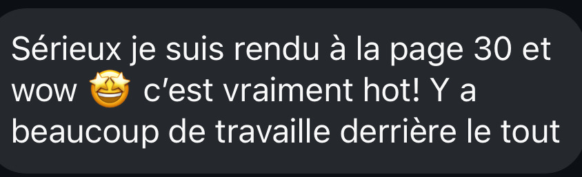 Témoignage cliente