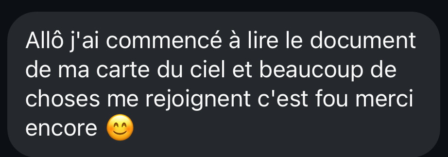 Témoignage cliente