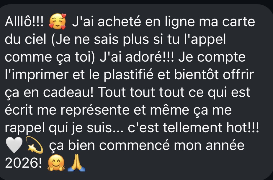Témoignage cliente